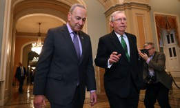 The Senate passed the two-tiered continuing resolution late Wednesday, dodging a potential government shutdown slated for Friday. 