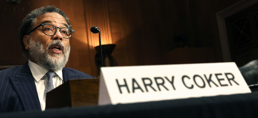 A Senate committee voted to advance Harry Coker's nomination to lead the Office of the National Cyber Director at the White House.