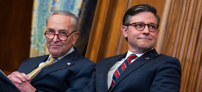 Senate Majority Leader Chuck Schumer, D-N.Y., and House Speaker Mike Johnson, R-La., negotiated a $1.66 trillion topline deal to fund the federal government over the weekend, but still have to hammer out the details before initial funding expires on Jan. 19. 