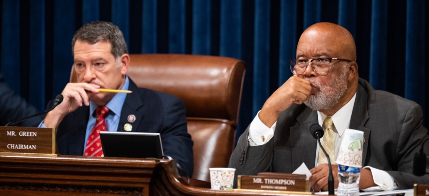House Homeland Security Committee Chairman Mark Green, R-Tenn., and ranking member Rep. Bennie Thompson, D-Miss., remained at odds Wednesday over GOP efforts to impeach Homeland Security Secretary Alejandro Mayorkas.