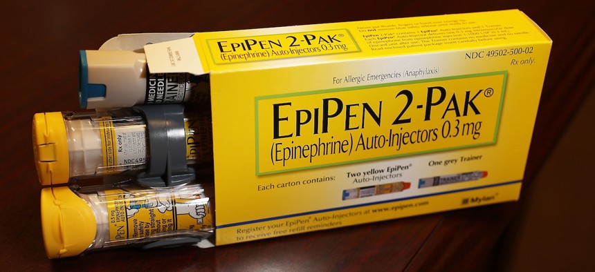 The Federal Trade Commission has challenged more than 100 patents drugmakers listed in the FDA’s “Orange Book,” which protects them from generic competition. Among these are patents for Mylan's EpiPen device. 