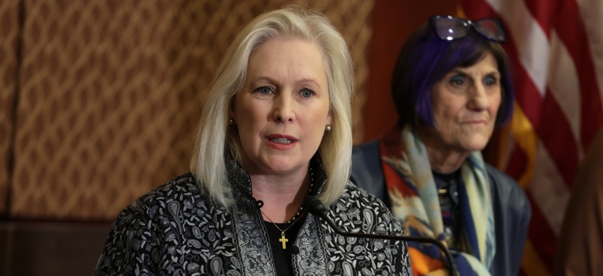 Sen. Kirsten Gillibrand, D-N.Y., coauthored a letter to OPM Director Kiran Ahuja , asking the agency to update public-facing information on the federal government's parental leave policies. 