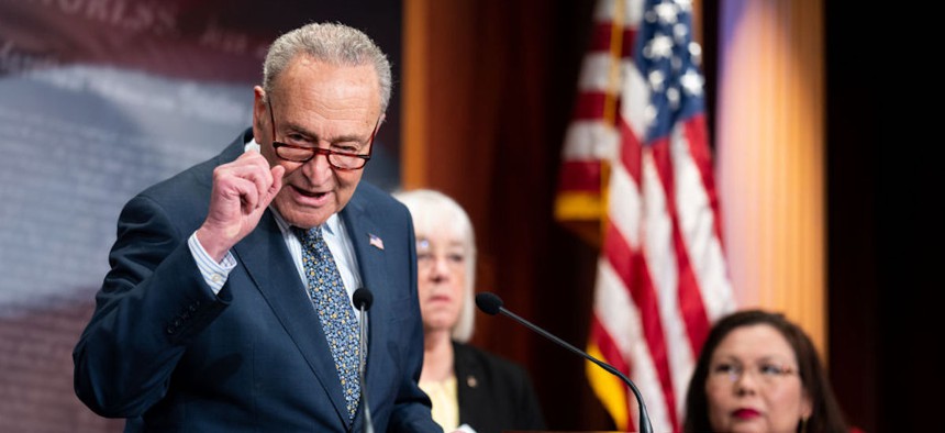Senate Majority Leader Chuck Schumer of New York said that among the provisions in the spending bills he was “particularly proud of" was one that would ease the uncertainty states have faced around the Special Supplemental Nutrition Program for Women, Infants, and Children, or WIC. 