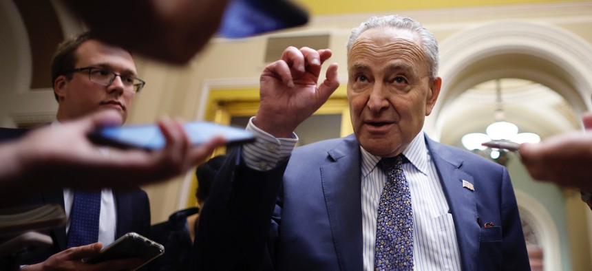  Senate Majority Leader Charles Schumer, D-NY, said Thursday that the funding minibus required bipartisan cooperation. 
