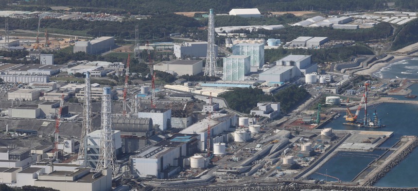 TEPCO's crippled Fukushima Daiichi Nuclear Power Plant in Okuma, Fukushima prefecture on Aug. 24, 2023. The power plant suffered a meltdown of three reactor cores after being struck by a tsunami in 2011.