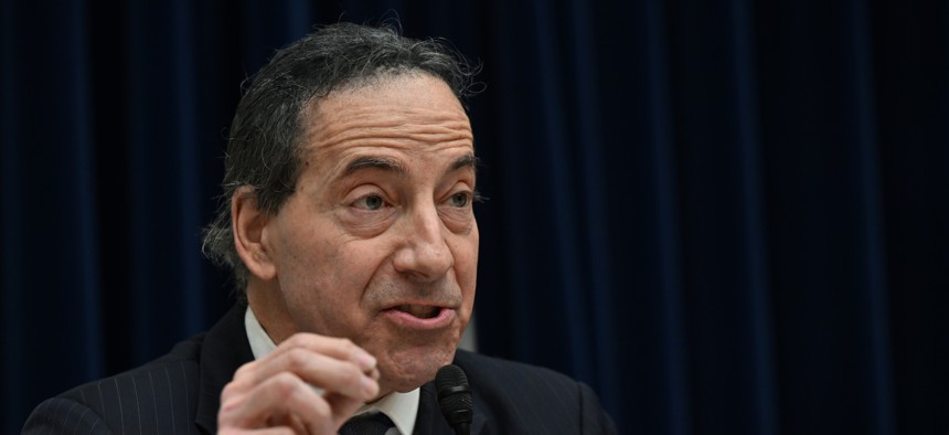 House Oversight and Accountability ranking member Jamie Raskin, D-Md., was among several Democrats calling for more information on how federal agencies are applying their required Domestic Employees Teleworking Overseas policies.