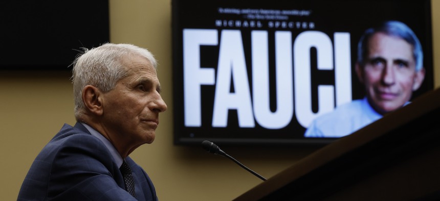 Dr. Anthony Fauci, former director of the National Institute of Allergy and Infectious Diseases, testifies before the House Oversight and Accountability Committee Select Subcommittee on the Coronavirus Pandemic at the Rayburn House Office Building on June 3, 2024.