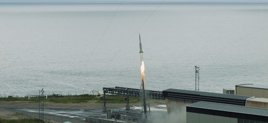 Poland's ILR-33 Amber 2K rocket is successfully launched.