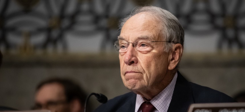  Sens. Chuck Grassley, R-Iowa, and Gary Peters', D-Mich., legislation expanding partisan political activity prohibitions under the Hatch Act advanced out of committee on Wednesday. 