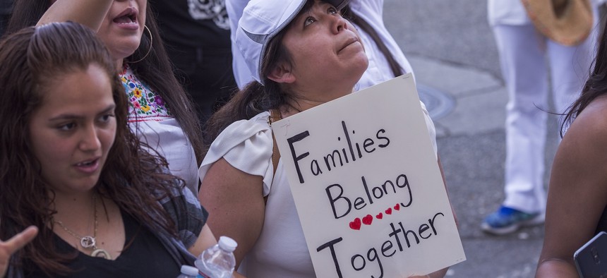 A federal judge has temporarily blocked a Biden administration plan to give deportation protection to undocumented people married to U.S. citizens for at least 10 years.