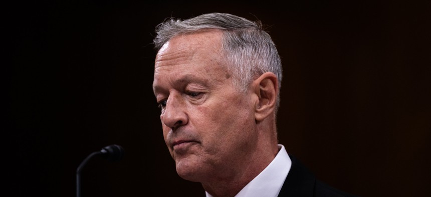 Social Security Commissioner Martin O'Malley testifies before the Senate Committee on the Budget at the U.S. Capitol on Sept. 11.