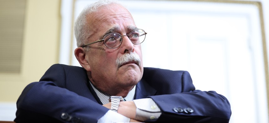 Rep. Gerry Connolly, D-Va., shown here at 2021 committee hearing, said that he's looking at adding new categories to the FITARA scorecard covering the AI workforce and the use of federal cloud security program FedRAMP.