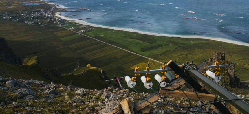 Jammertest location on Bleik, Andøya.