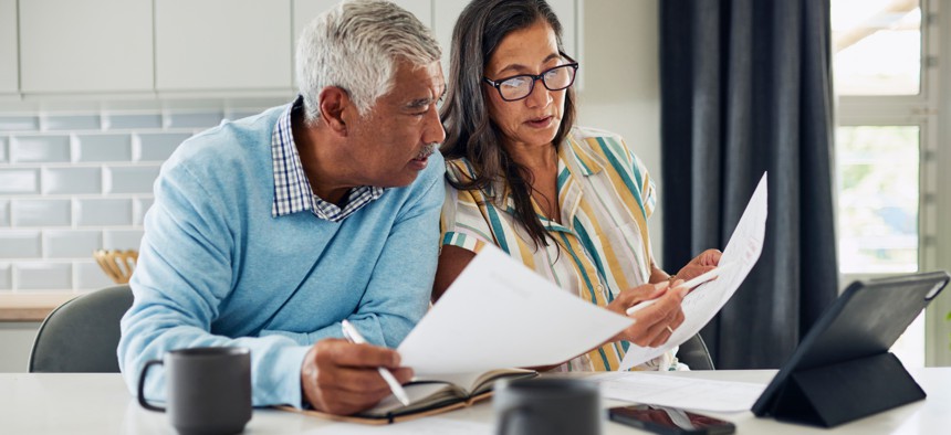 Federal couples, where both spouses work for the federal government, have a number of factors to weigh in how they shape their retirement and health care benefits. 