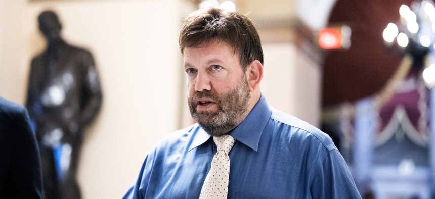 Pollster Frank Luntz in the U.S. Capitol on July 19, 2023. He argued that federal agencies could use better language when discussing the value of their work. 