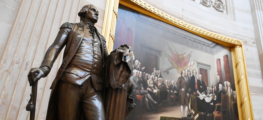 President George Washington aimed to unify the country with his first Thanksgiving message.