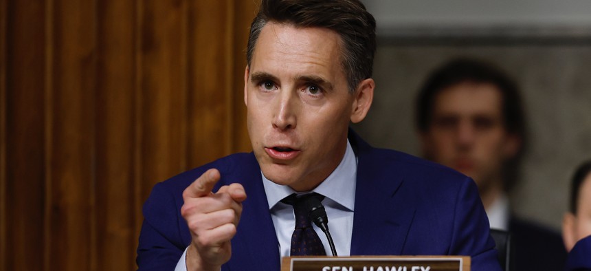 Sen. Josh Hawley, R-Mo., pushed backed Thursday on Postmaster General Louis DeJoy's plans to slow some USPS mail delivery as part of his reform efforts. 