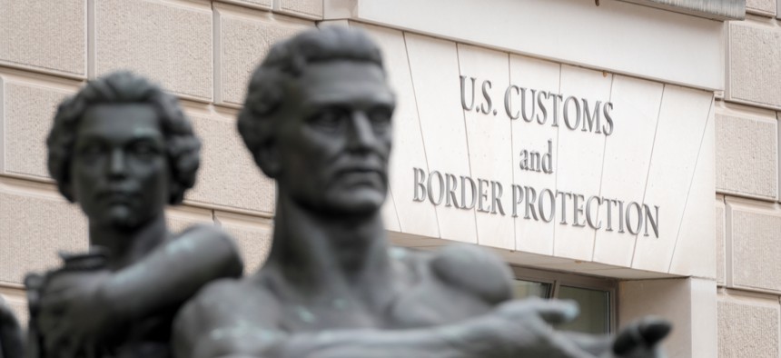 Front entrance to the Customs and Border Protection headquarters building on Jan. 30, 2024, in Washington, D.C. The name of the new leader of CBP's Office of the Chief Medical Officer hasn't been publicly reported. 