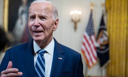 President Joe Biden speaks to the press after signing the Social Security Fairness Act on Jan. 5, 2025. 