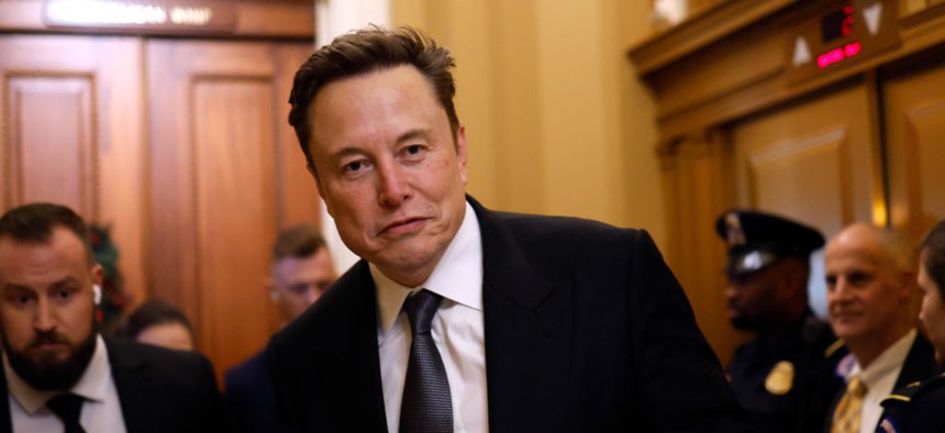 Elon Musk, CEO of SpaceX, during a visit on Capitol Hill.