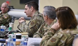 Maj. Gen. Joseph Kunkel speaks during a senior leader course in 2022.