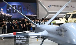 Chinese defense manufacturer Norinco shows off new systems at the Zhuhai Airshow in November 2024 in Zhuhai, China.