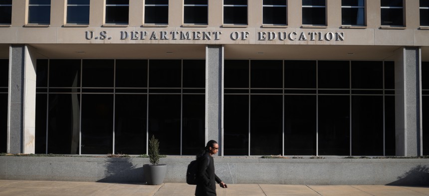 The Education Department headquarters on March 12, 2025, in Washington, D.C. The agency, which has a majority female and people of color workforce, is being targeted for elimination by President Donald Trump.