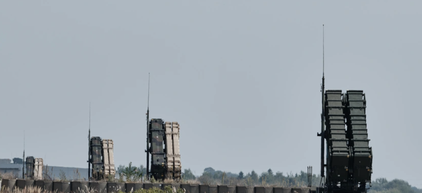 A U.S. Army Patriot launcher from 5th Battalion, 7th Air Defense Artillery Regiment deployed in Southeast Poland on September 4, 2024.