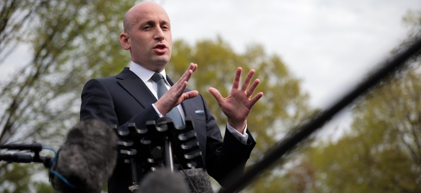 The president’s homeland security adviser, Stephen Miller, has been the key architect of a plan that would give the White House more influence over investigations into transnational criminal organizations, officials said.