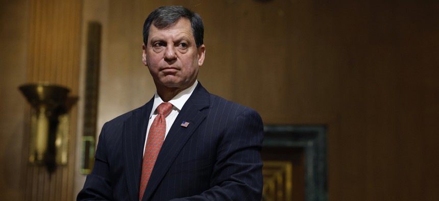 SSA Commissioner Frank Bisignano testifies at his Senate Finance Committee confirmation hearing at the Dirksen Senate Office Building on March 25, 2025 in Washington, DC. Bisignano told lawmakers at a June 25 hearing that he aims to use technology to improve the agency's service delivery.
