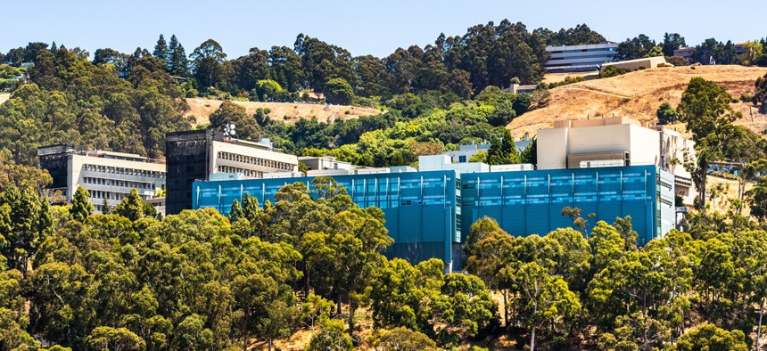 View towards Lawrence Berkeley National Laboratory at UC Berkeley, a U.S. national lab that conducts scientific research on behalf of the Energy Department.
