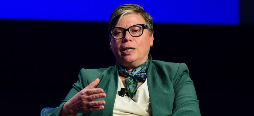 Navy CIO Jane Rathbun previously said she was working to transform the Navy into a more data-centric organization that can seamlessly share key information across its operations.