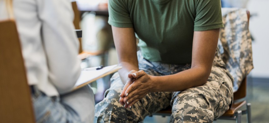 To better assist veterans in crisis outside its network, the Veterans Affairs Department has been working to engage with and support outside organizations developing innovative mental health solutions.
