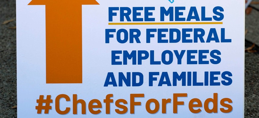 World Central Kitchen distributed free meals prepared by local restaurants to federal employees affected by the government shutdown on Oct. 27, 2025.