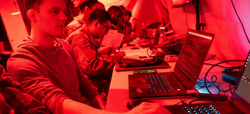 In May 2025, the Army's Arcane Thunder 25 exercise experimented with uncrewed surface vessels, unmanned aerial systems, high-altitude balloons, and data-sharing capabilities for deep sensing and multi-domain operations. 