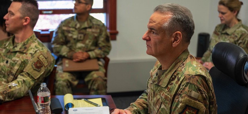 A 2024 photo of Lt. Gen. Charles Plummer who was fired by Defense Secretary Pete Hegseth as Judge Advocate General of the Air and Space Force in February 2025.