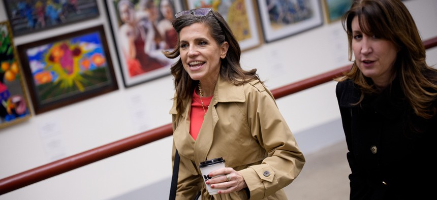 Rep. Nancy Mace, R-S.C., arrives at the U.S. Capitol Building on Dec. 10, 2025. Mace introduced new legislation on Dec. 11 that would direct the VA to develop "a comprehensive policy for managing software assets."