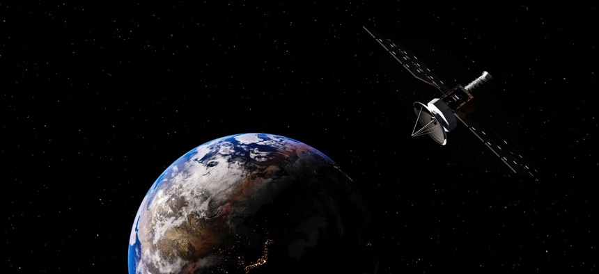Artist's conception of a satellite