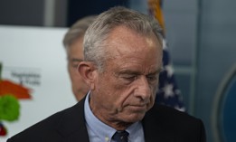 Health and Human Services Secretary Robert F. Kennedy Jr. speaks at the White House Press Briefing room on Jan. 7, 2026. Plaintiffs in a class action lawsuit against HHS cited comments Kennedy made about employee layoffs in their suit. 