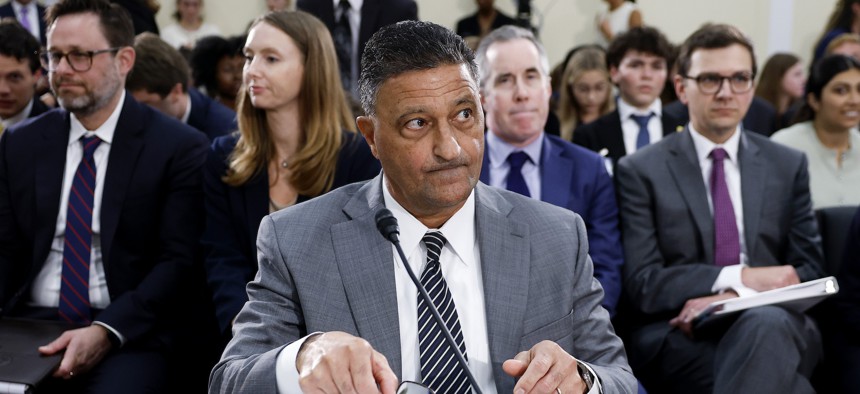 Homeland Security Department Inspector General Joseph Cuffari at a hearing before a subcommittee of the House Oversight and Government Reform Committee on July 23, 2025. His office has launched several reviews of Immigration and Customs Enforcement and Customs and Border Protection. 