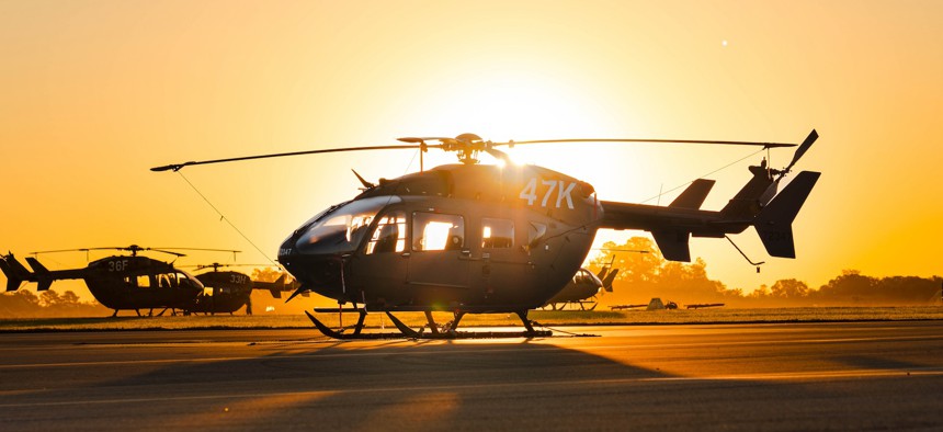 A UH-72 Lakota at Cairns Army Airfield, Fort Novosel, Ala., April 5, 2024.