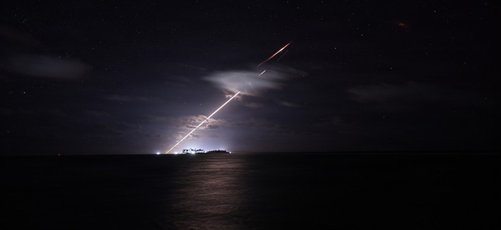 An unarmed Minuteman III intercontinental ballistic missile launched in February 2025 from Vandenberg Space Force Base, California.