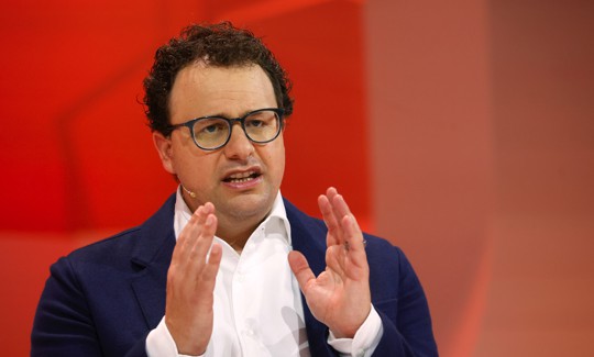 Anthropic CEO Dario Amodei speaks at the Viva Technology show at Parc des Expositions Porte de Versailles on May 22, 2024.