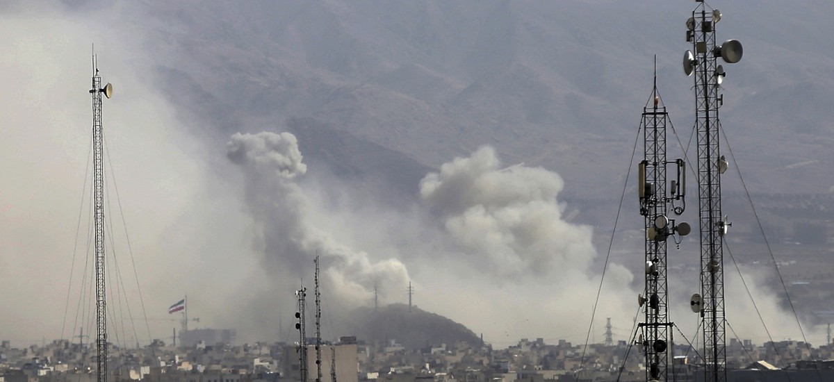 Smoke rises over Tehran after airstrikes on Iran on February 28, 2026.