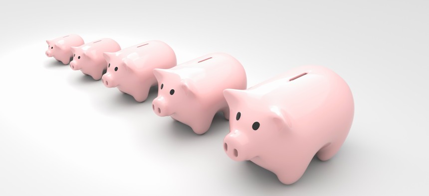 Most funds in the federal government’s 401(k)-style retirement savings program were flat last month.