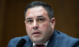 Anthony D'Esposito testifies during his confirmation hearing on June 18, 2025. He was sworn in as inspector general for the Labor Department on Jan. 5. 