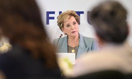 Education Secretary Linda McMahon told employees on Thursday its Washington headquarters contained far more space than the agency requires. 