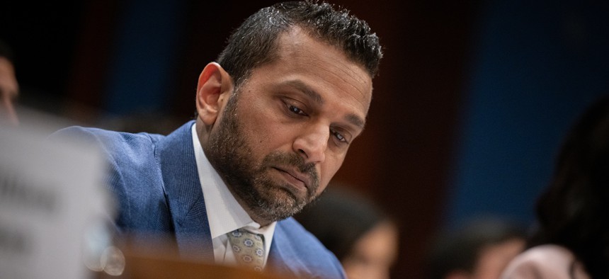 FBI Director Kash Patel testifies during a House Select Committee on Intelligence hearing on the 2026 Annual Worldwide Threats Assessment at the U.S. Capitol on March 19, 2026.