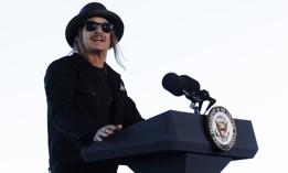 Country singer and Trump supporter Kid Rock is included in a recruitment video.
