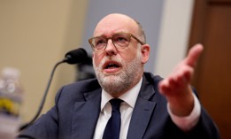 Office of Management and Budget Director Russell Vought testifies before the House Budget Committee on April 15. 